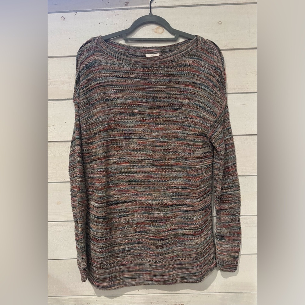 J Jill women’s multi color sweater in size small! Great condition!